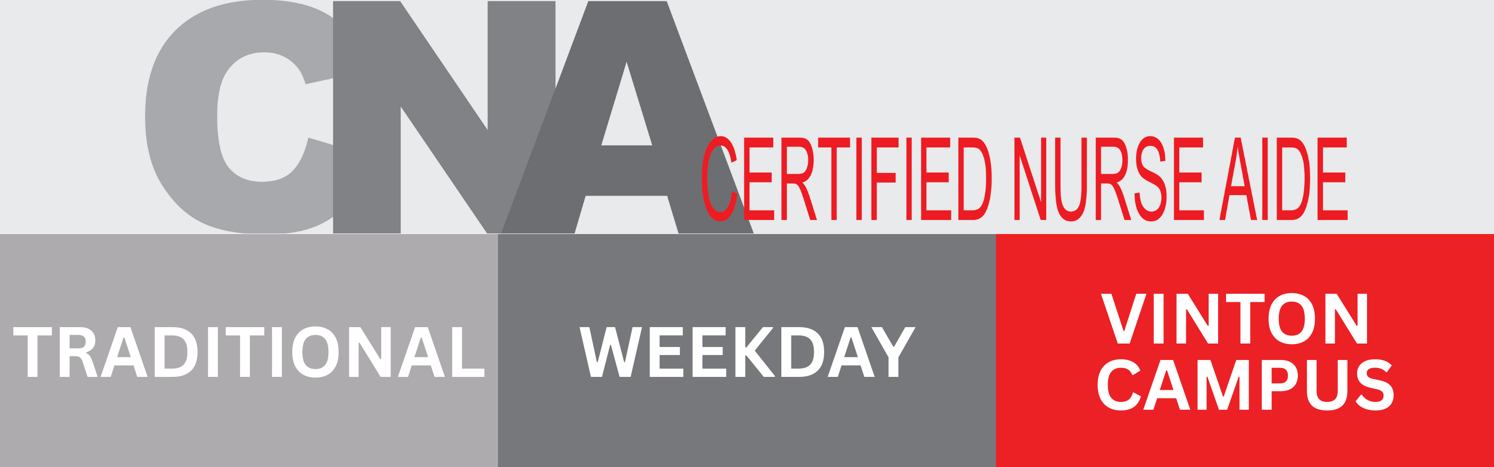 CNA Traditional: Jan. 12 - Jan. 26, 2026 (Weekday : Vinton)