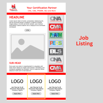 Employer eNewsletter: Job Listing Only