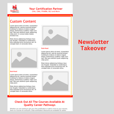 Employer eNewsletter: Newsletter Takeover