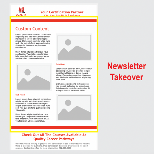 Employer eNewsletter: Newsletter Takeover